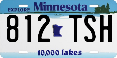 MN license plate 812TSH