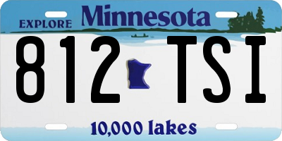 MN license plate 812TSI