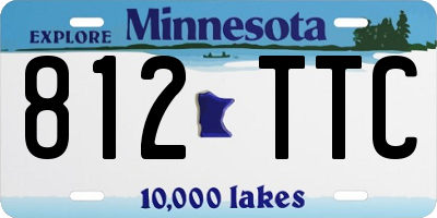 MN license plate 812TTC