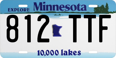 MN license plate 812TTF