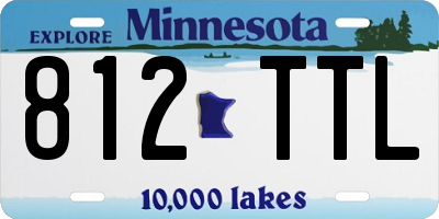 MN license plate 812TTL