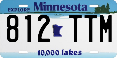 MN license plate 812TTM