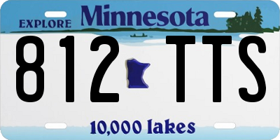 MN license plate 812TTS