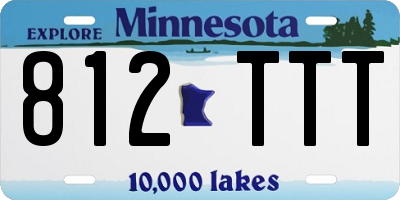 MN license plate 812TTT