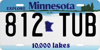 MN license plate 812TUB