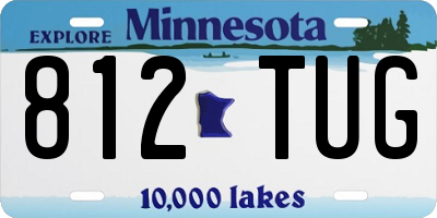 MN license plate 812TUG