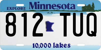 MN license plate 812TUQ