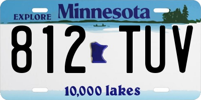 MN license plate 812TUV