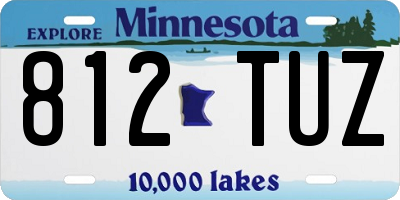 MN license plate 812TUZ