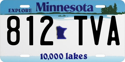 MN license plate 812TVA