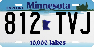 MN license plate 812TVJ