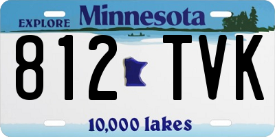 MN license plate 812TVK