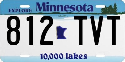 MN license plate 812TVT