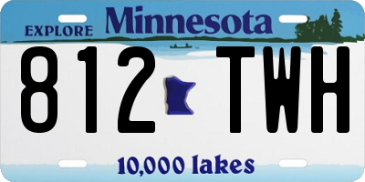 MN license plate 812TWH