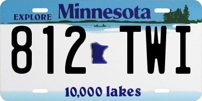 MN license plate 812TWI