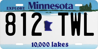 MN license plate 812TWL