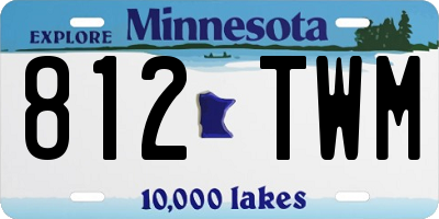 MN license plate 812TWM