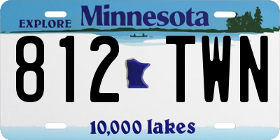MN license plate 812TWN