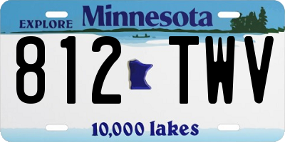 MN license plate 812TWV