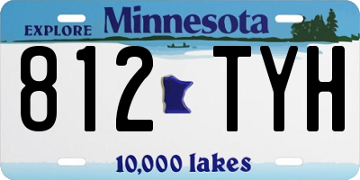 MN license plate 812TYH