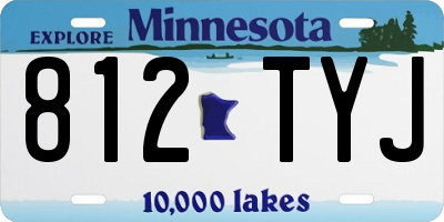 MN license plate 812TYJ