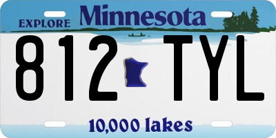 MN license plate 812TYL