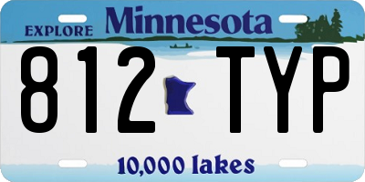 MN license plate 812TYP