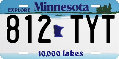 MN license plate 812TYT