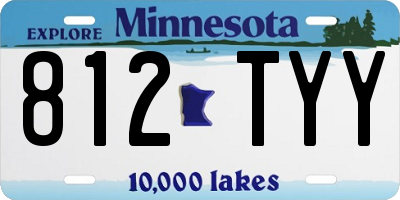 MN license plate 812TYY
