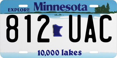 MN license plate 812UAC