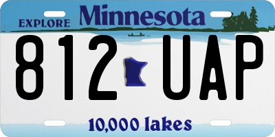 MN license plate 812UAP