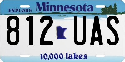 MN license plate 812UAS