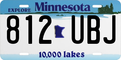 MN license plate 812UBJ