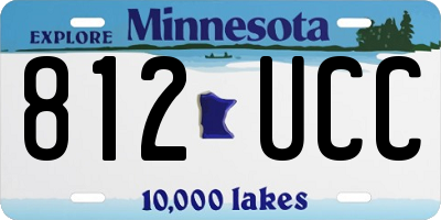 MN license plate 812UCC