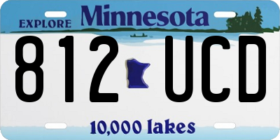 MN license plate 812UCD