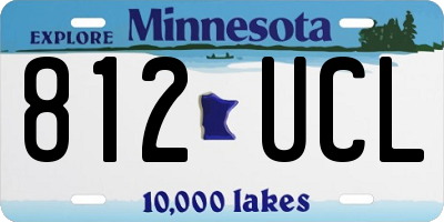 MN license plate 812UCL