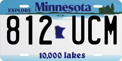 MN license plate 812UCM