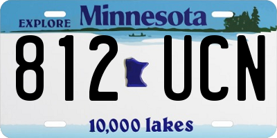 MN license plate 812UCN