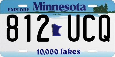 MN license plate 812UCQ