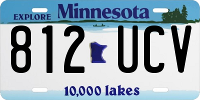 MN license plate 812UCV