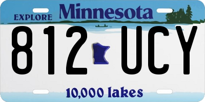 MN license plate 812UCY