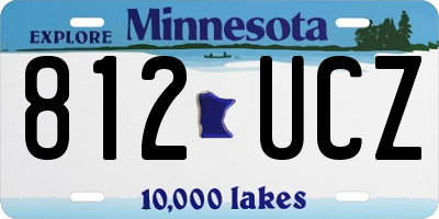 MN license plate 812UCZ