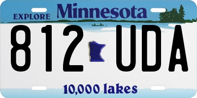 MN license plate 812UDA