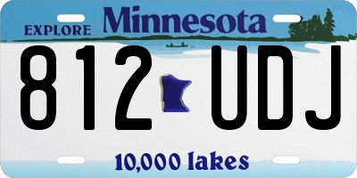 MN license plate 812UDJ