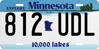 MN license plate 812UDL