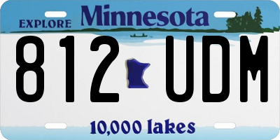 MN license plate 812UDM