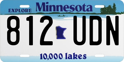 MN license plate 812UDN