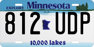 MN license plate 812UDP