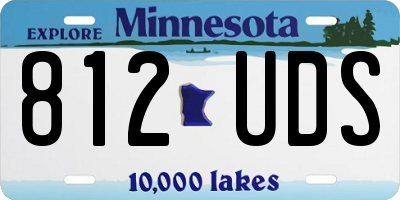 MN license plate 812UDS