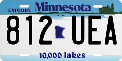 MN license plate 812UEA